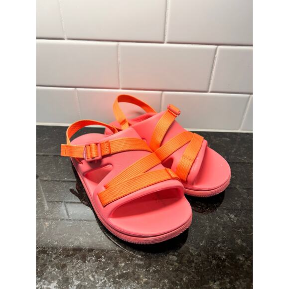 Chaco Kids‎ Chillos Sport Sandals Slides Slingback Outdoor Rose Pink Size 3 - Picture 2 of 10